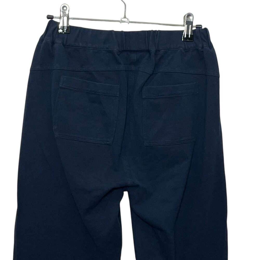 Aether Cropped Travel Pants Women's XS Navy Elastic Waist Casual Comfort Minimal - Picture 4 of 11